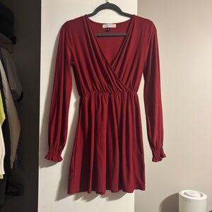 Long sleeve skater dress